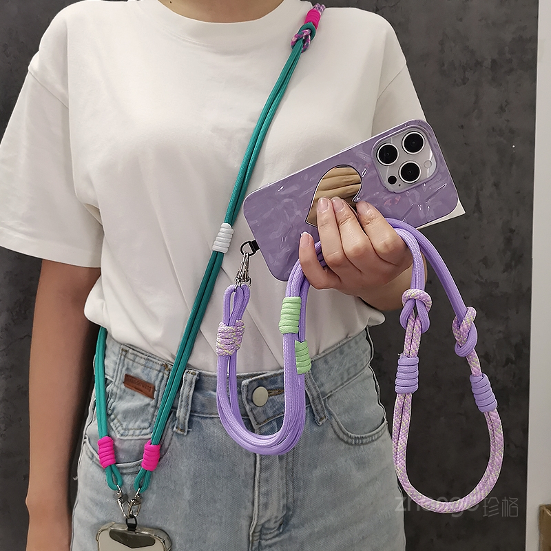 Crossbody Lanyard Neck Strap Case - Cep Telefonu İpi Crossbody Dokuma Askı