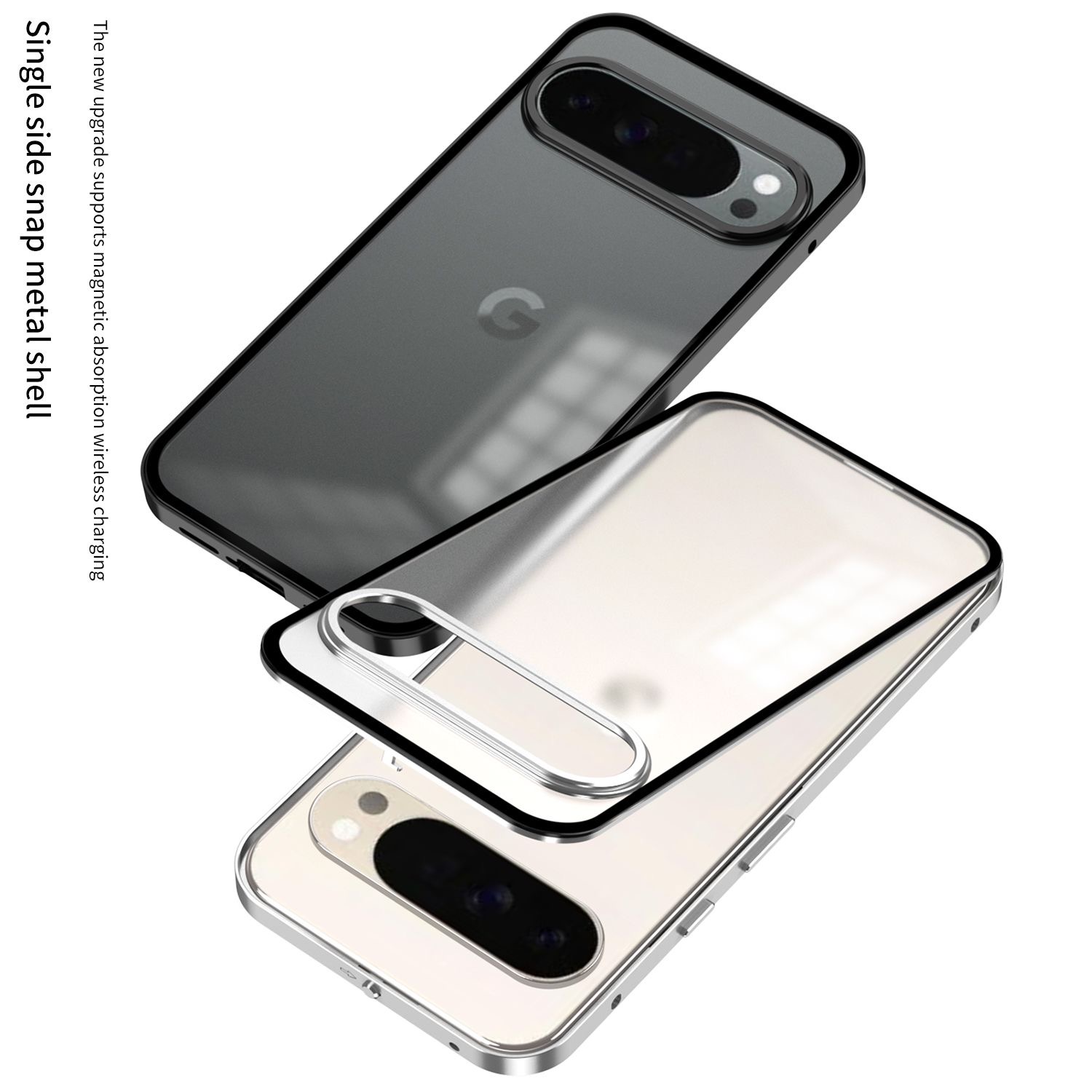 Metal Bumper Aluminum Frame Case - Alüminyum Alaşımlı Tampon Çerçeveli Manyetik 2'si