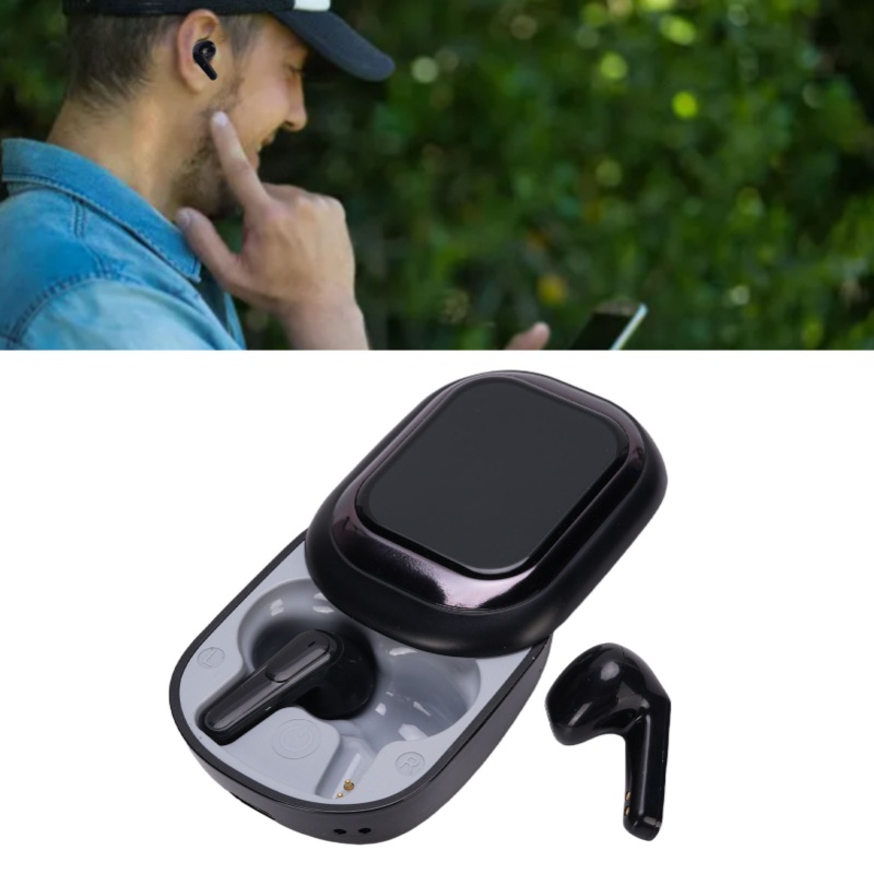 Earphones - BT Kulaklıklar, Akıllı Ekranlı Şarj Kutusuyla