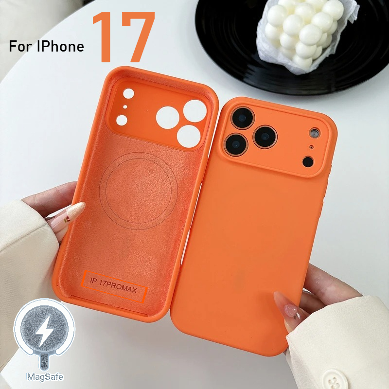 Liquid Silicone Magnetic Phone Case - Magsafe iPhone 17 Pro Max için