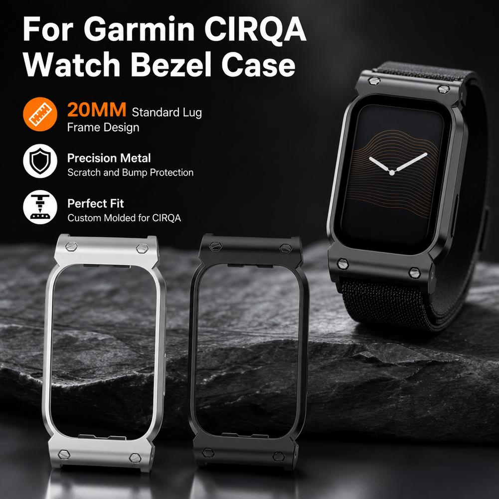 Garmin CIRQA için Metal Koruyu - Metal Bumper Aluminum Frame Case incelemesi ve fiyatı