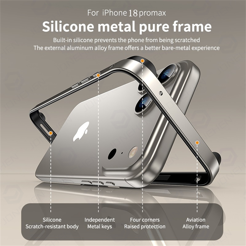 iPhone 18 17 16 15 14 13 Pro M - Metal Bumper Aluminum Frame Case incelemesi ve fiyatı