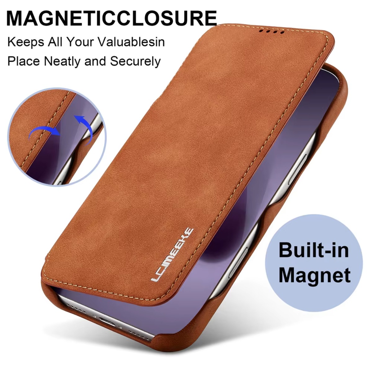 Apple iPhone 17 Air 16 Pro Max - Leather Wallet Card Holder Phone Cover incelemesi ve fiyatı