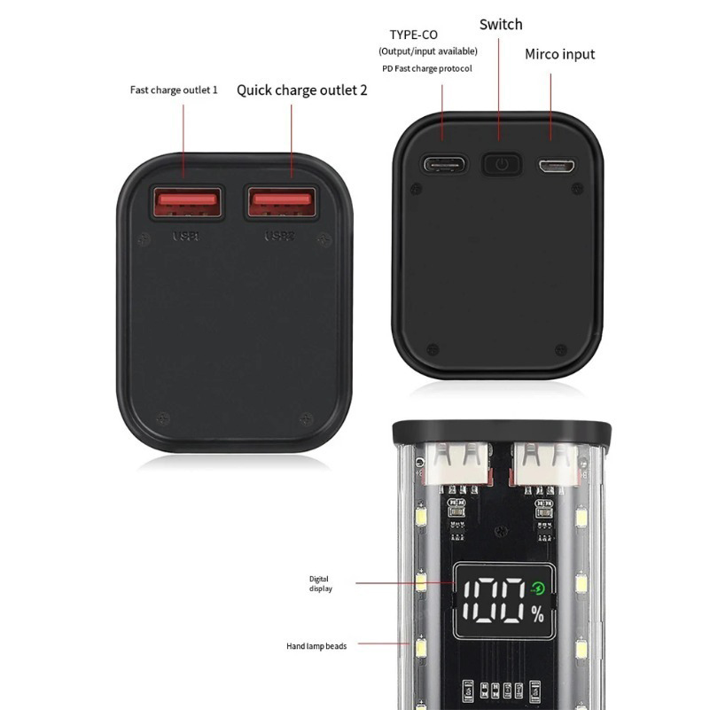 USB Type C Port Tasarımlı 8X18 - Power Banks incelemesi ve fiyatı