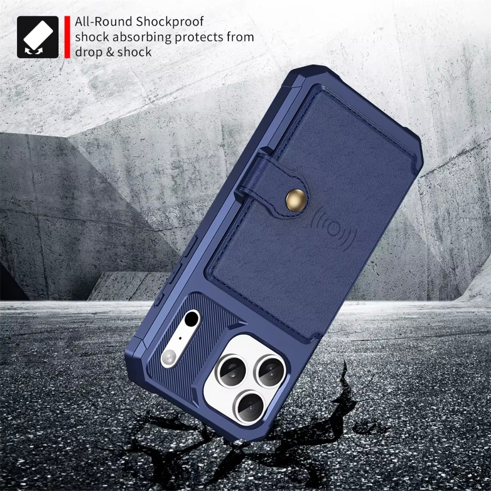 Apple iPhone 18 17 Air 16E 16  - Leather Wallet Card Holder Phone Cover incelemesi ve fiyatı