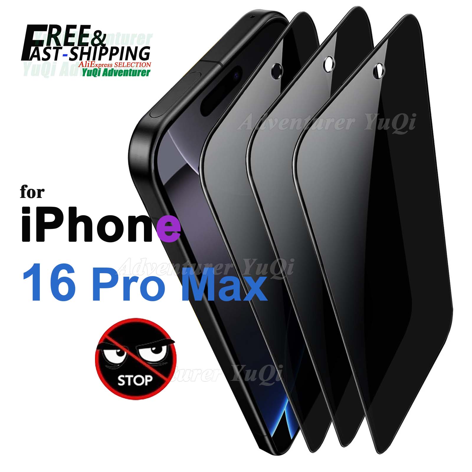 iPhone 16 Pro Max 6,9 inç için - Anti Spy Privacy Glass Case incelemesi ve fiyatı