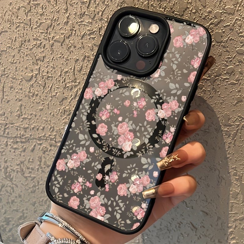 Pembe Minik Gül Desenli Şeffaf - Clear Shockproof Bumper Case incelemesi ve fiyatı