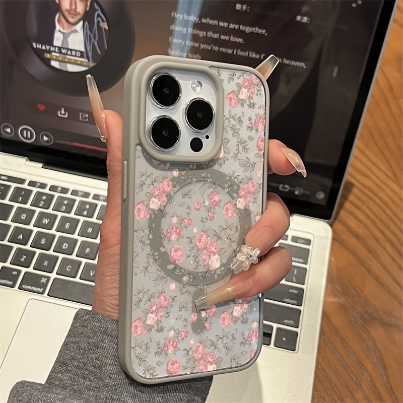 Pembe Minik Gül Desenli Şeffaf - Clear Shockproof Bumper Case incelemesi ve fiyatı