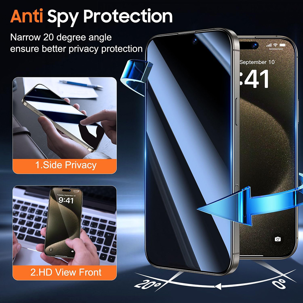 4 Adet iPhone 17 16 15 14 13 1 - Anti Spy Privacy Glass Case incelemesi ve fiyatı