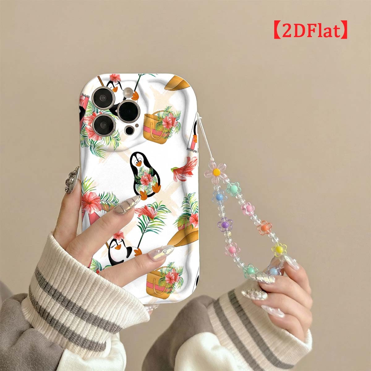 Şirin Penguen Desenli iPhone 1 - Cute Cartoon Wrist Strap Silicone Case incelemesi ve fiyatı