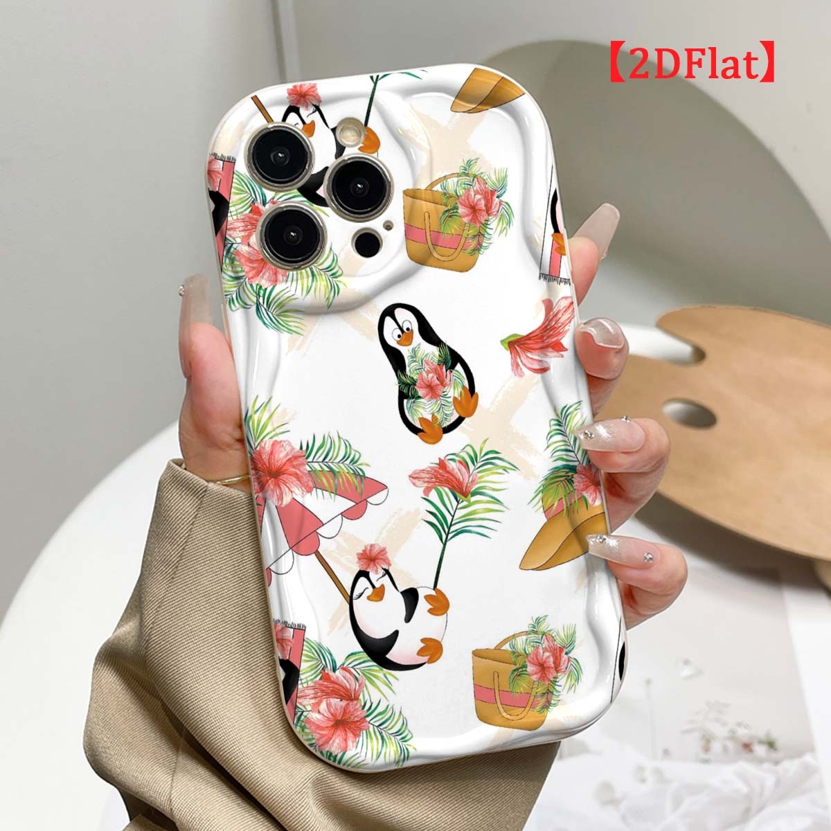 Şirin Penguen Desenli iPhone 1 - Cute Cartoon Wrist Strap Silicone Case incelemesi ve fiyatı